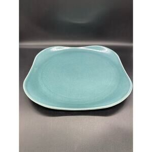 Vintage MCM Russell Wright Steubenville Blue Teal Platter 13"